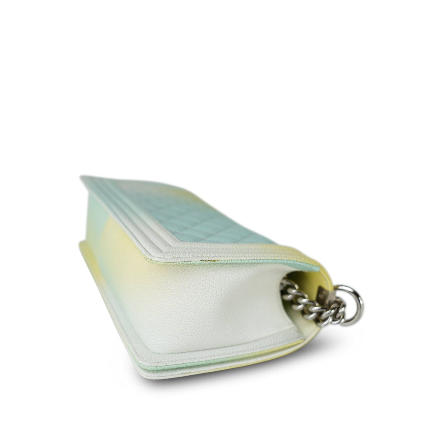 18P Cuba Rainbow Caviar Quilted Boy Bag Old Medium Silver Hardware